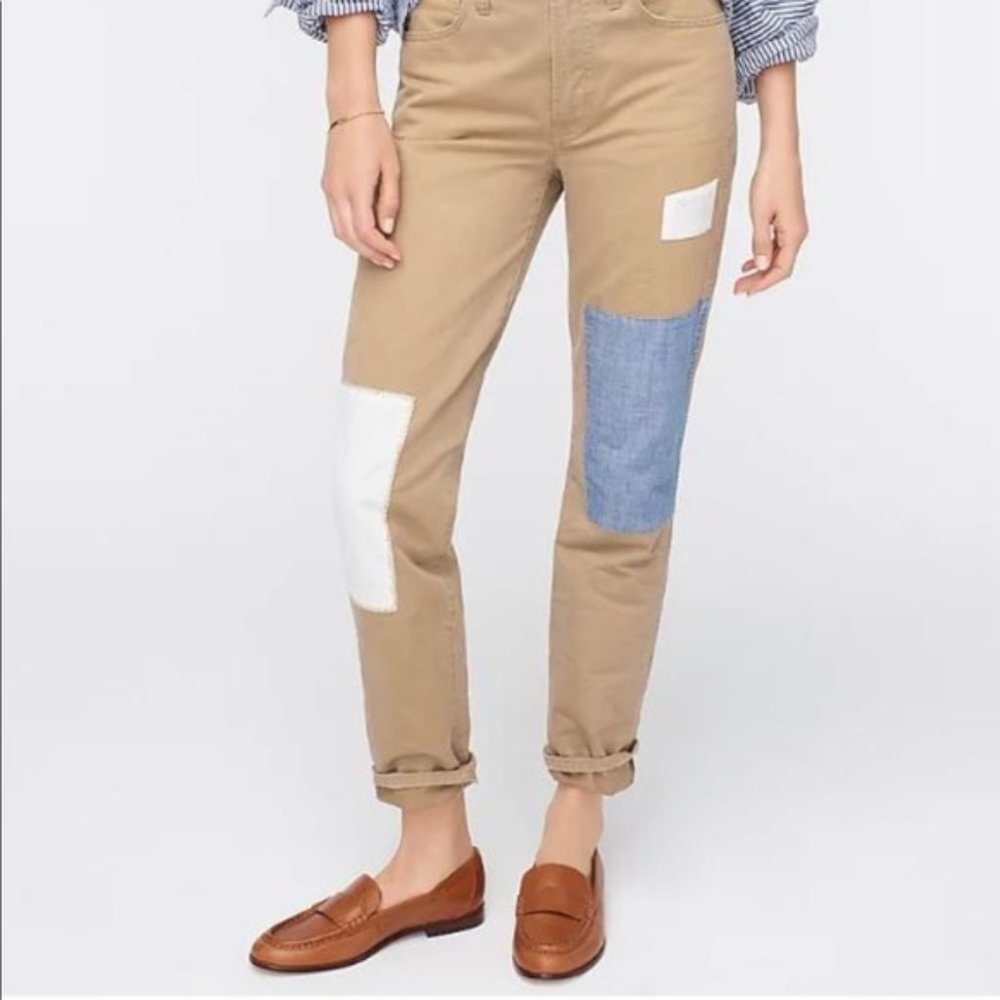 NWT J. CREW Vintage Straight Patchwork Chino Pants